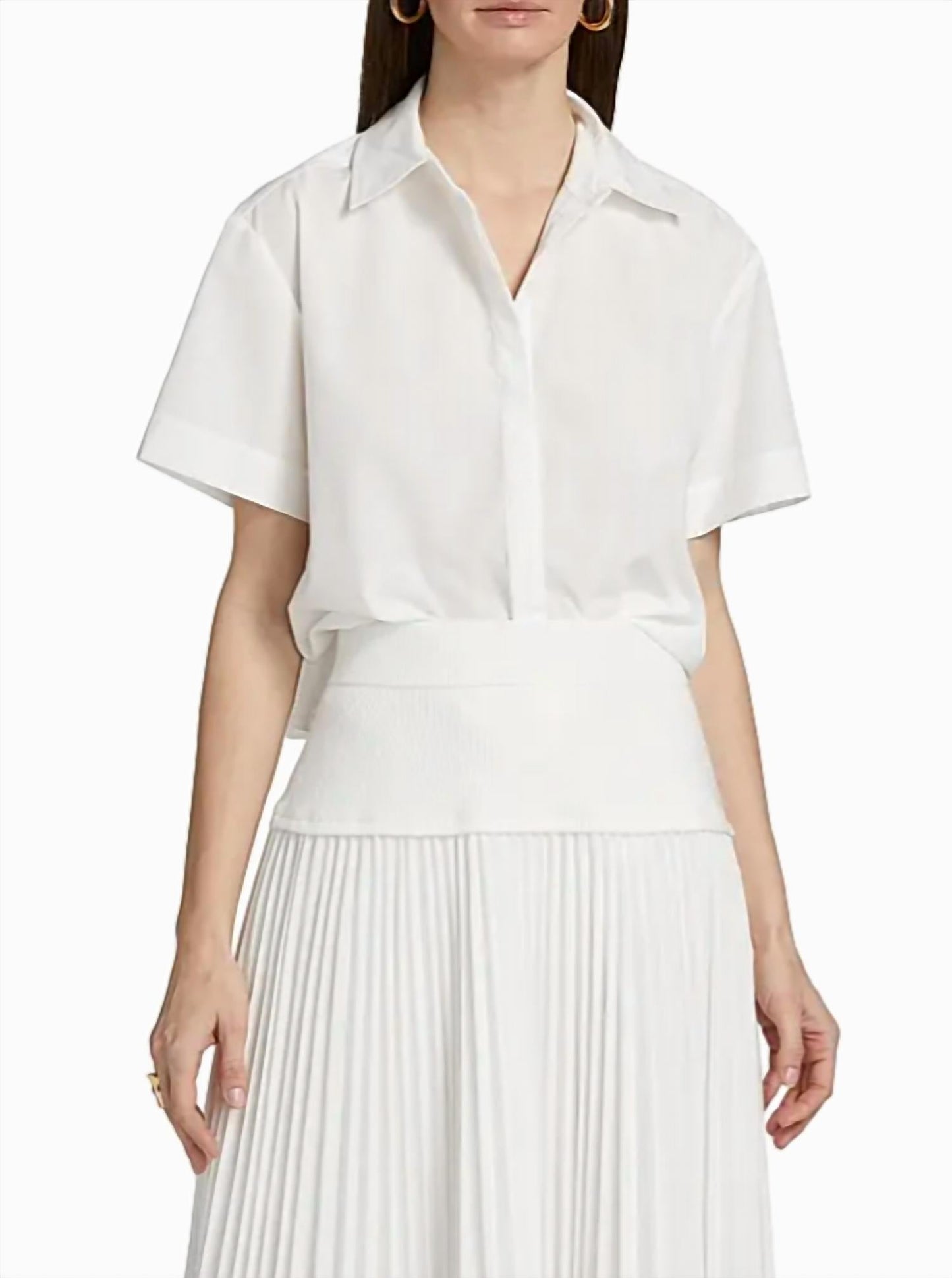 Jonathan Simkhai - Bernie Pleated Shirt