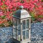 Wooden Candle Lantern Decorative Set for Indoor and Outdoor Use