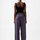 French Connection - Women's Carmine Flannel Wide Leg Trouser Pants