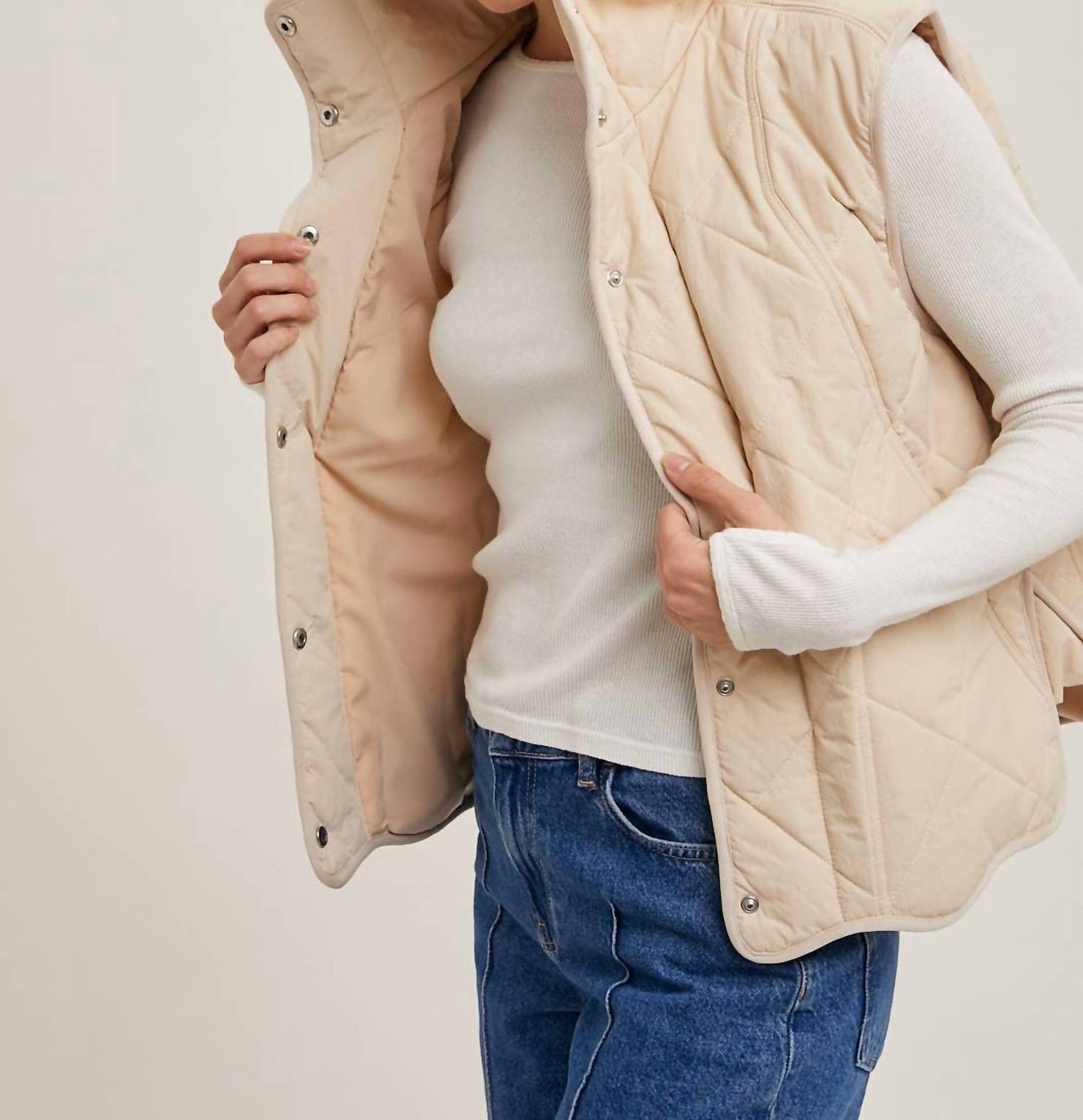 Bluivy - Women's Button Down Quilted Puffer Vest