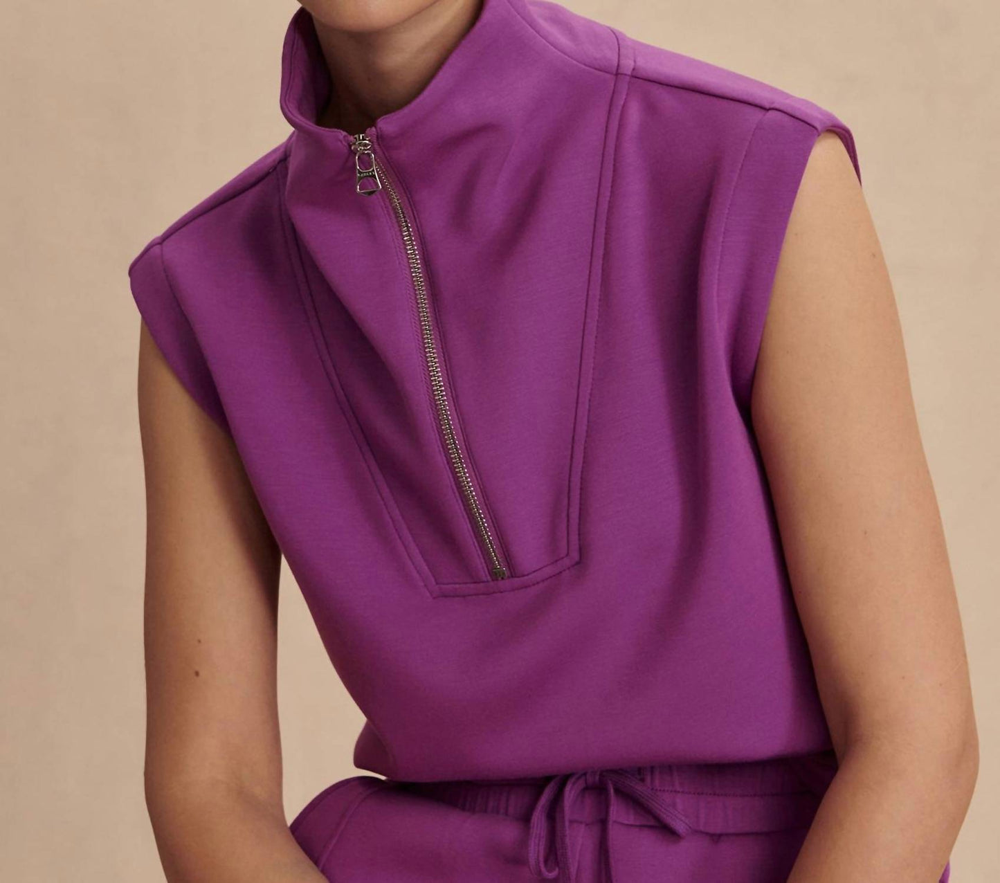 Varley - Magnolia Half Zip Tank Top