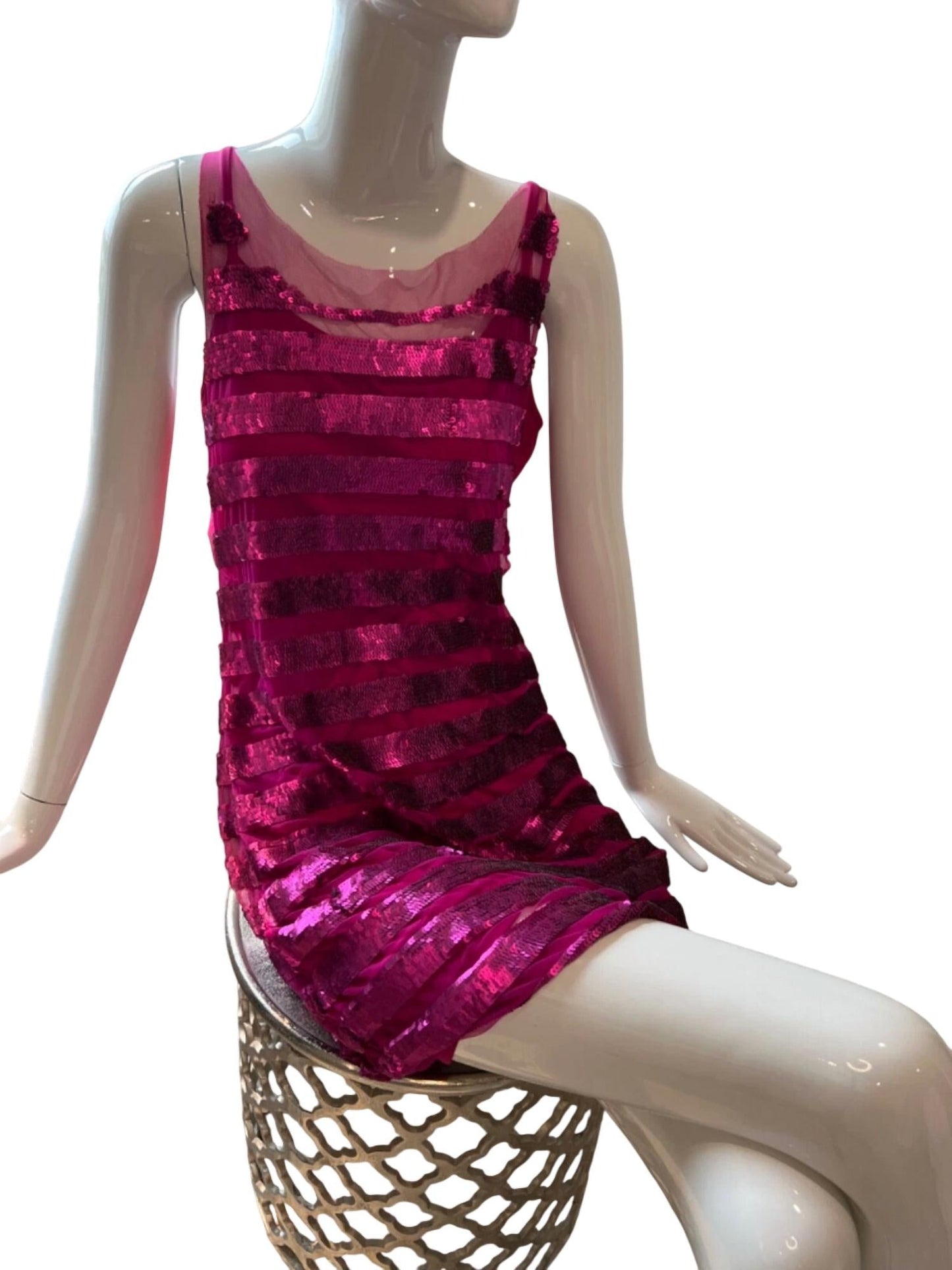 Theia - Sleeveless Sequin Dress