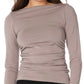 Bobi - Shirred Slash Neck Top