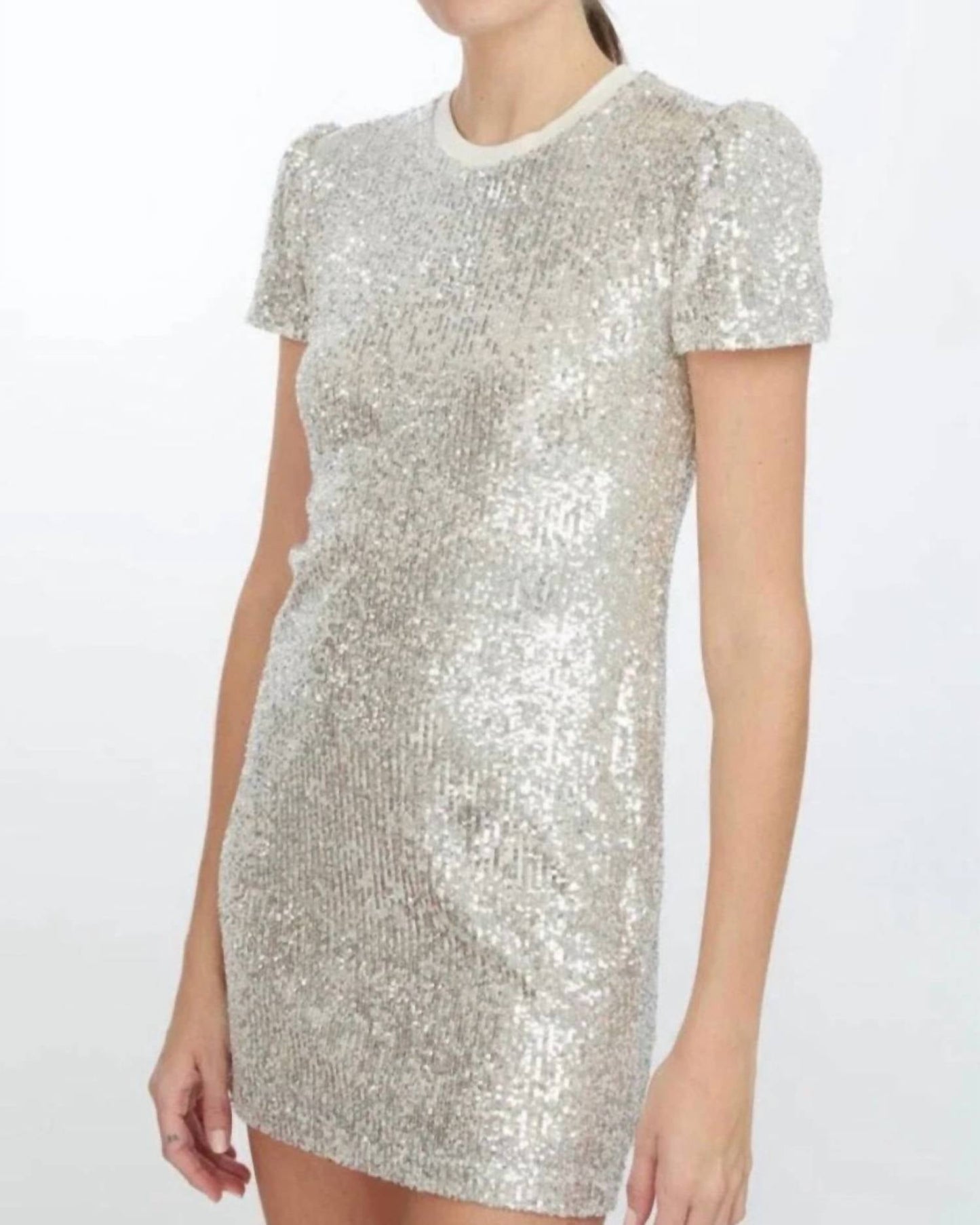 Generation Love - Donna Sequin Puff Sleeve Mini Dress