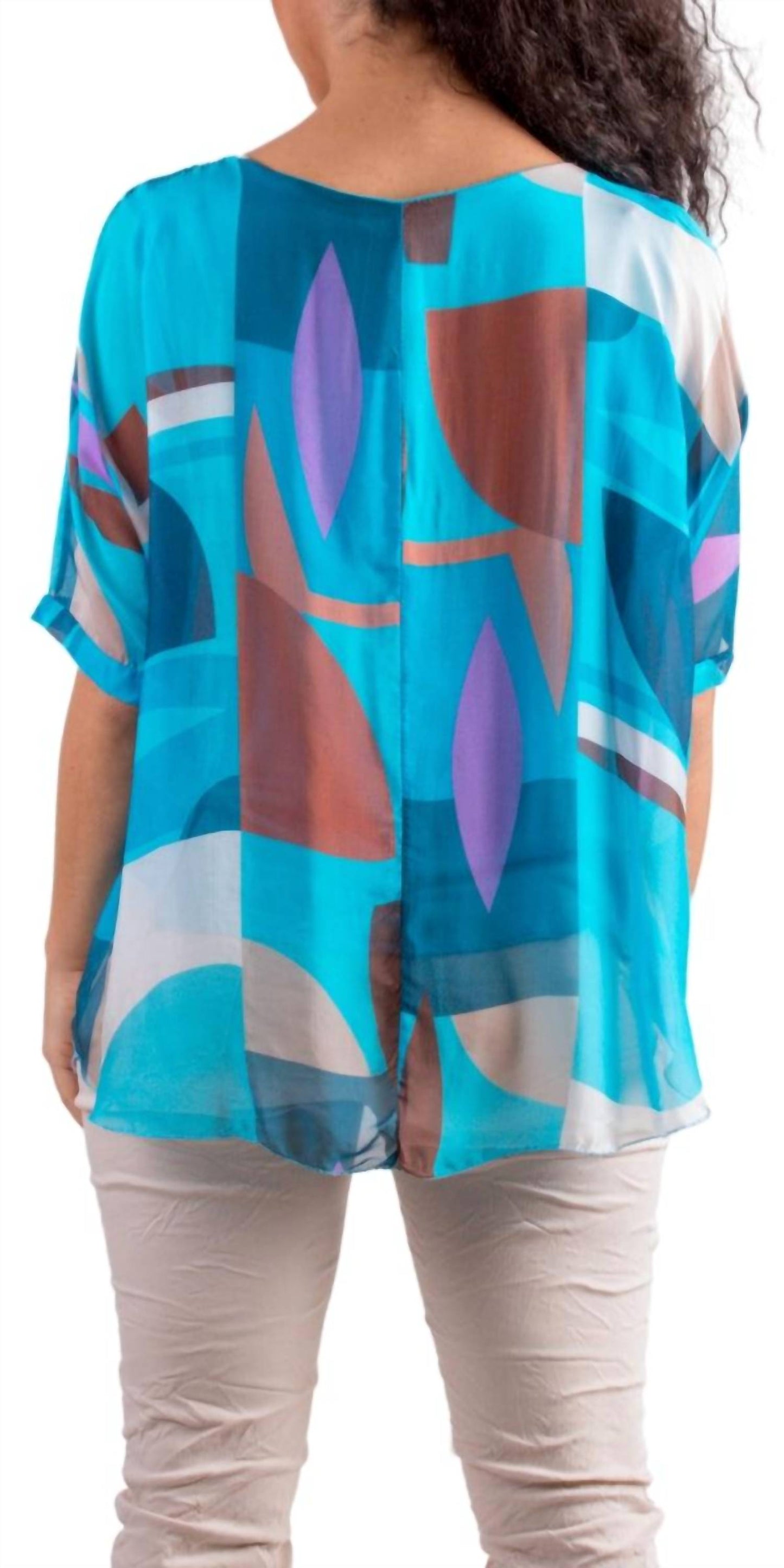 Gigi Moda - Carmelina Graphic Silk Kaftan