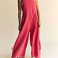 Davi & Dani - Ruched Side Seam Jumpsuit