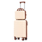 14'/20' 2-Piece Beige ABS Spinner Wheel Luggage Set