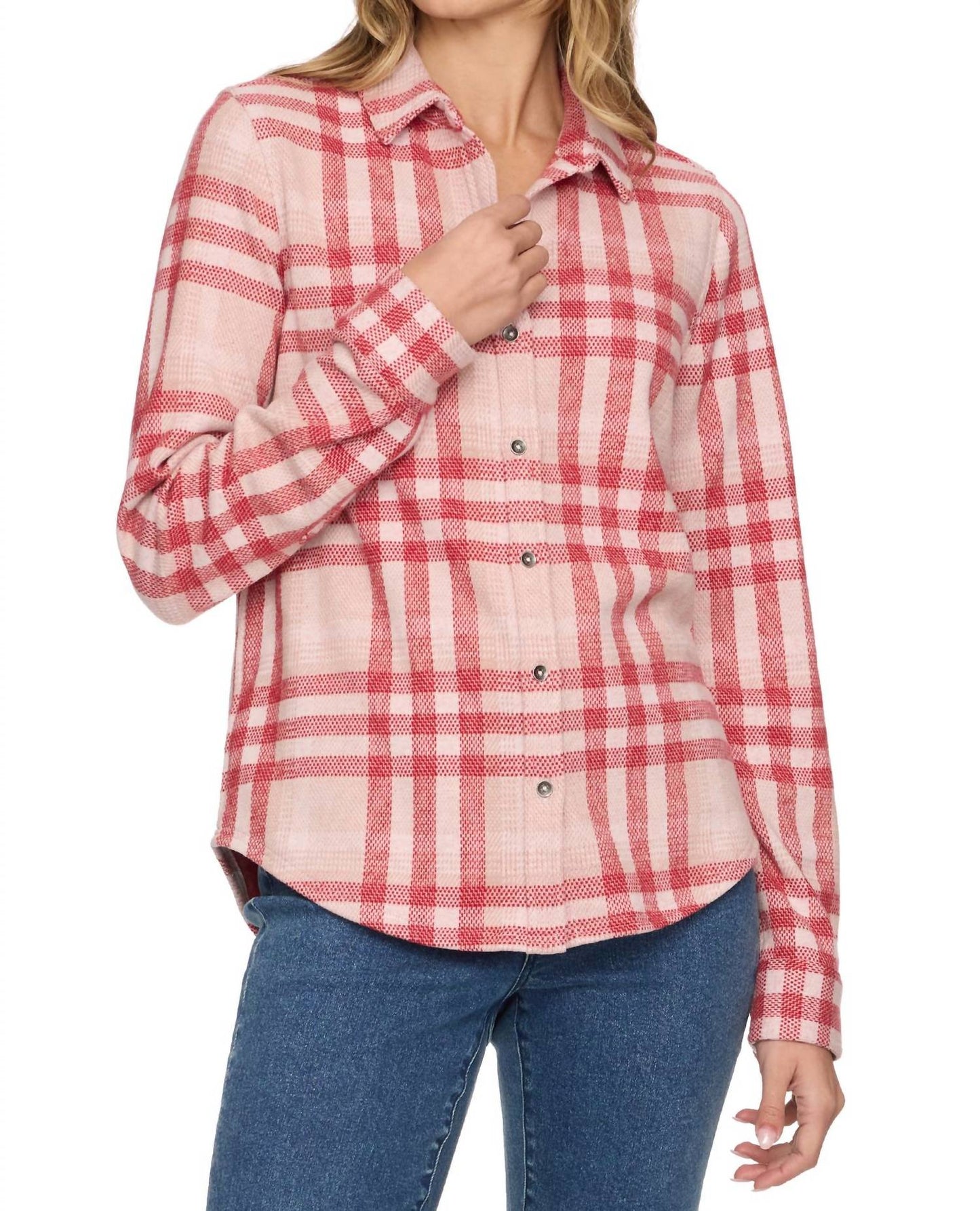 Flags & Anthem - Minot Long Sleeve Plaid Stretch Flannel Shirt