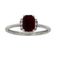 1.38ct Ruby Diamond Ring 14KT White Gold
