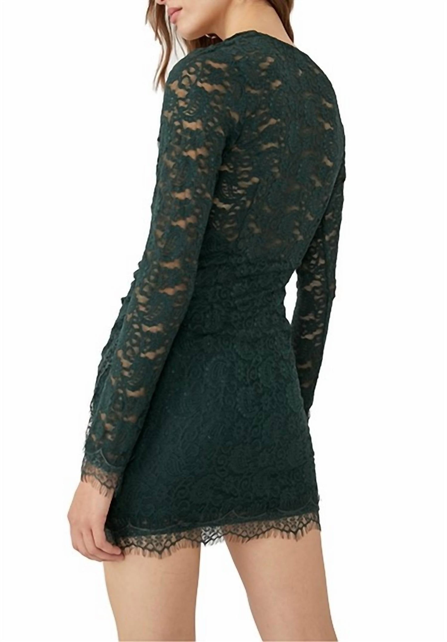 Free People - PEARL LACE मिनी ड्रेस