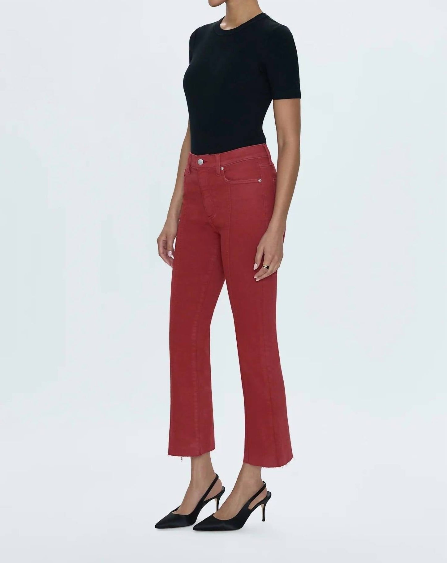 Pistola - Lennon Seamed High Rise Crop Bootcut Pants