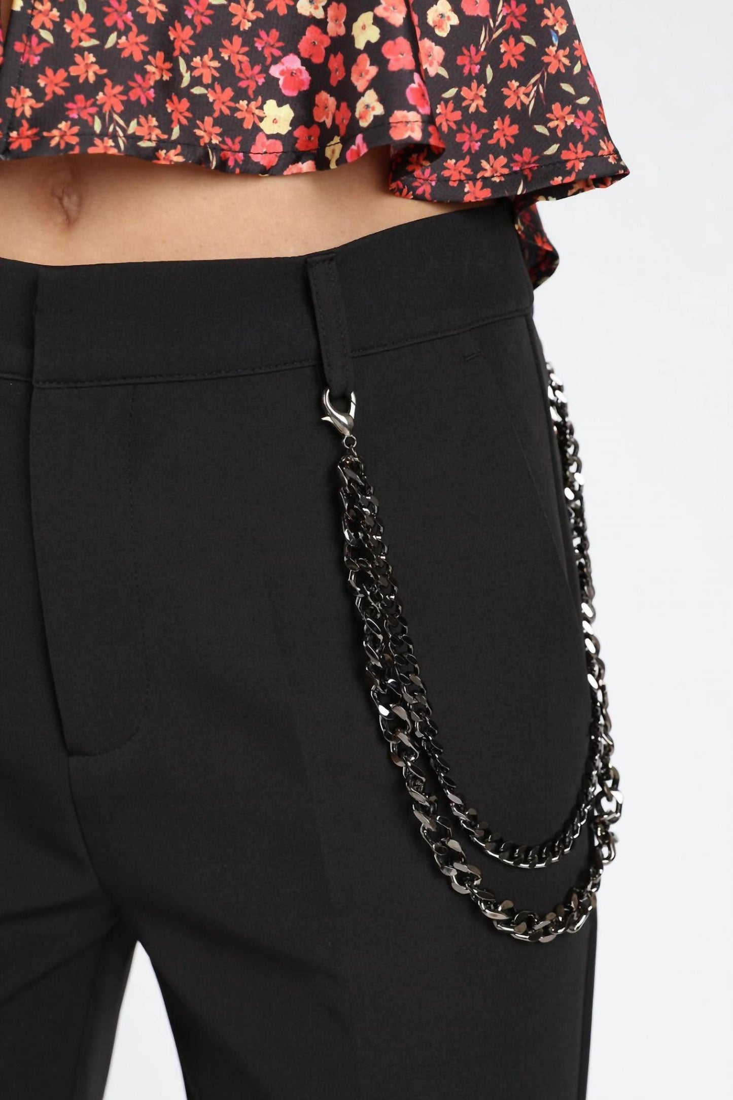 124 Voltaire - Peg Leg Chain Pants