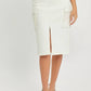 Risen - Midi Denim Cargo Skirt