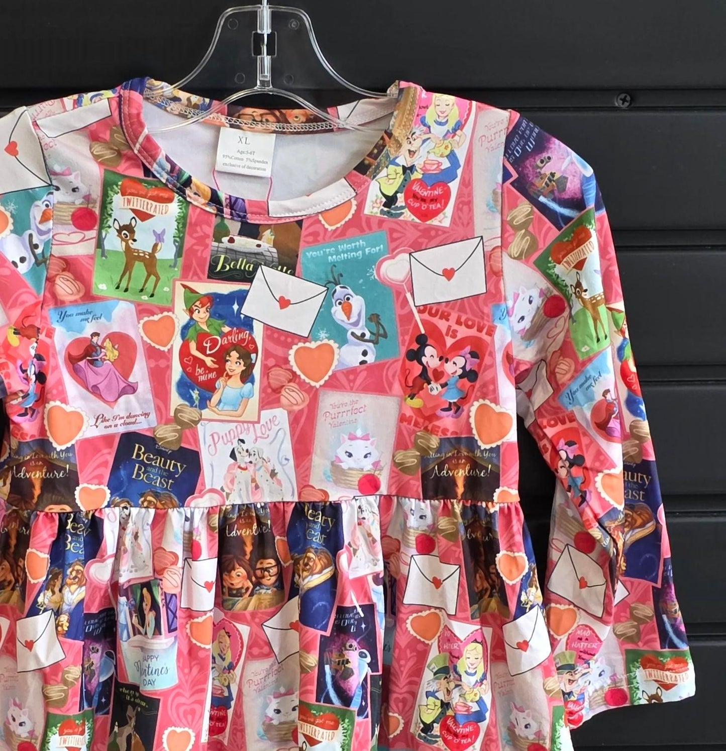 Aier Wholesale - Girl's Love Letters Mini Dress