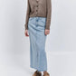 Agolde - Hilla Mid-rise Back-slit Maxi Skirt