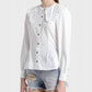 Ganni - Cotton Poplin Fitted Shirt