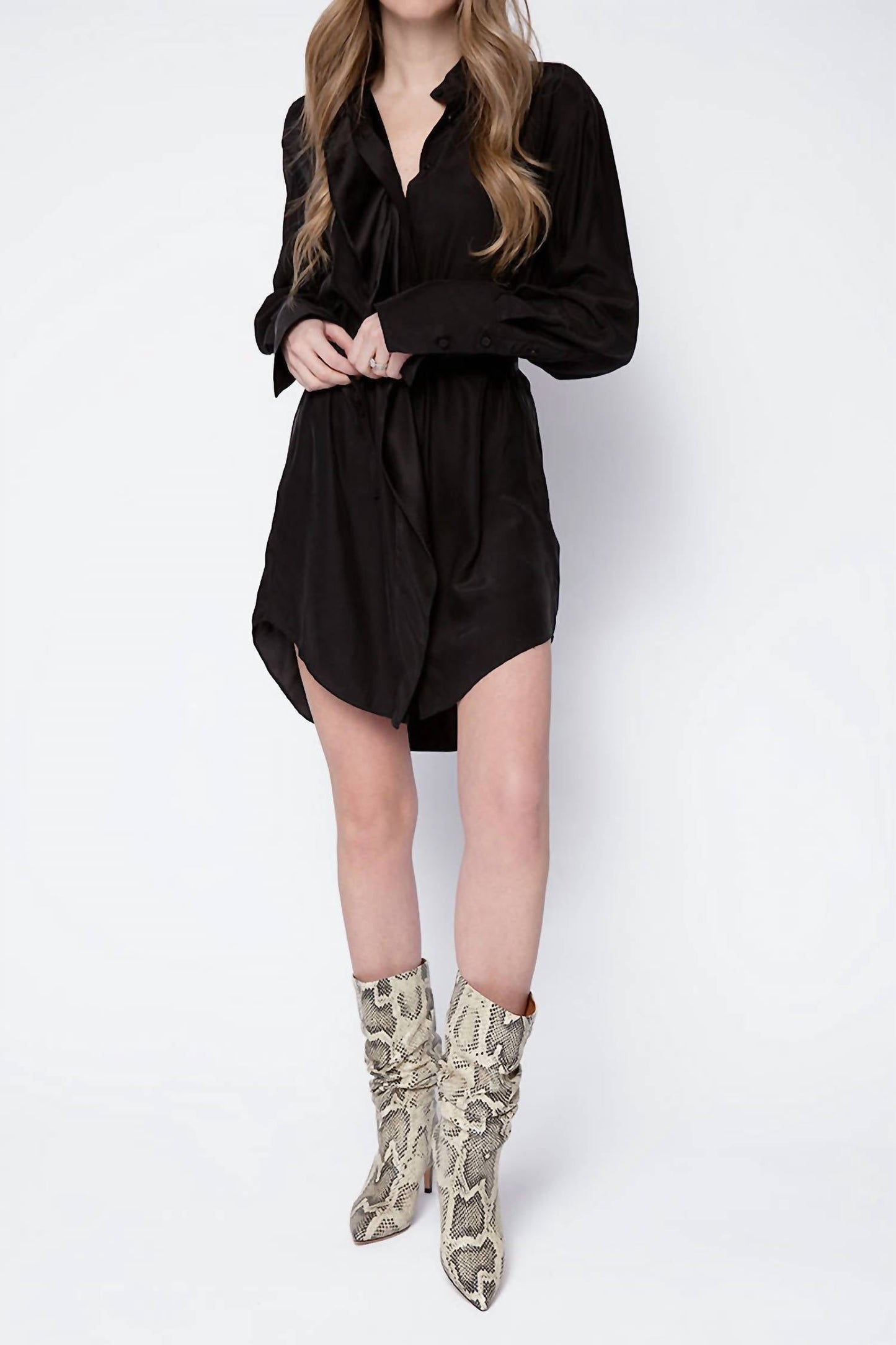 Frame - Cravat Collared Dress