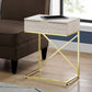 Accent Side Table with Storage Drawer, Spacious Tabletop, Contemporary Design