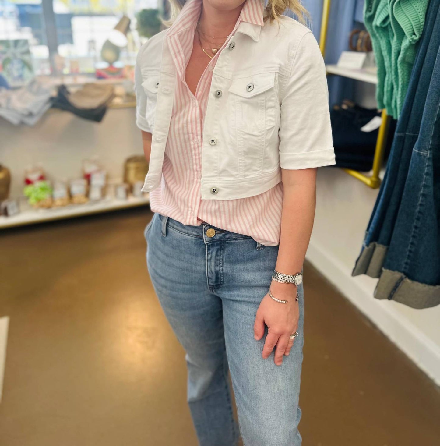 Charlie B - Cropped Jean Jacket