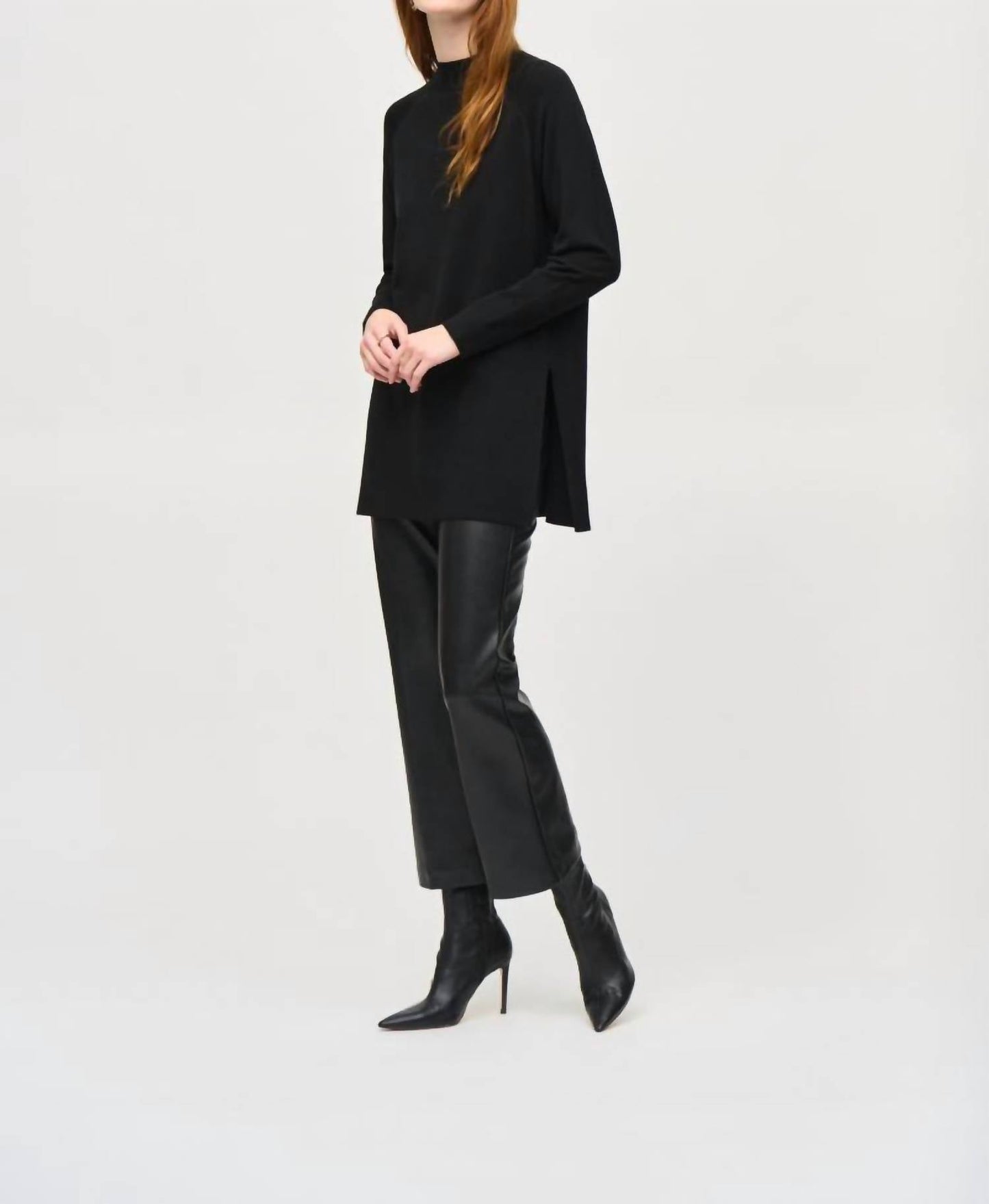 Joseph Ribkoff - Mock Neck Long Sleeve Sweater Knit Top