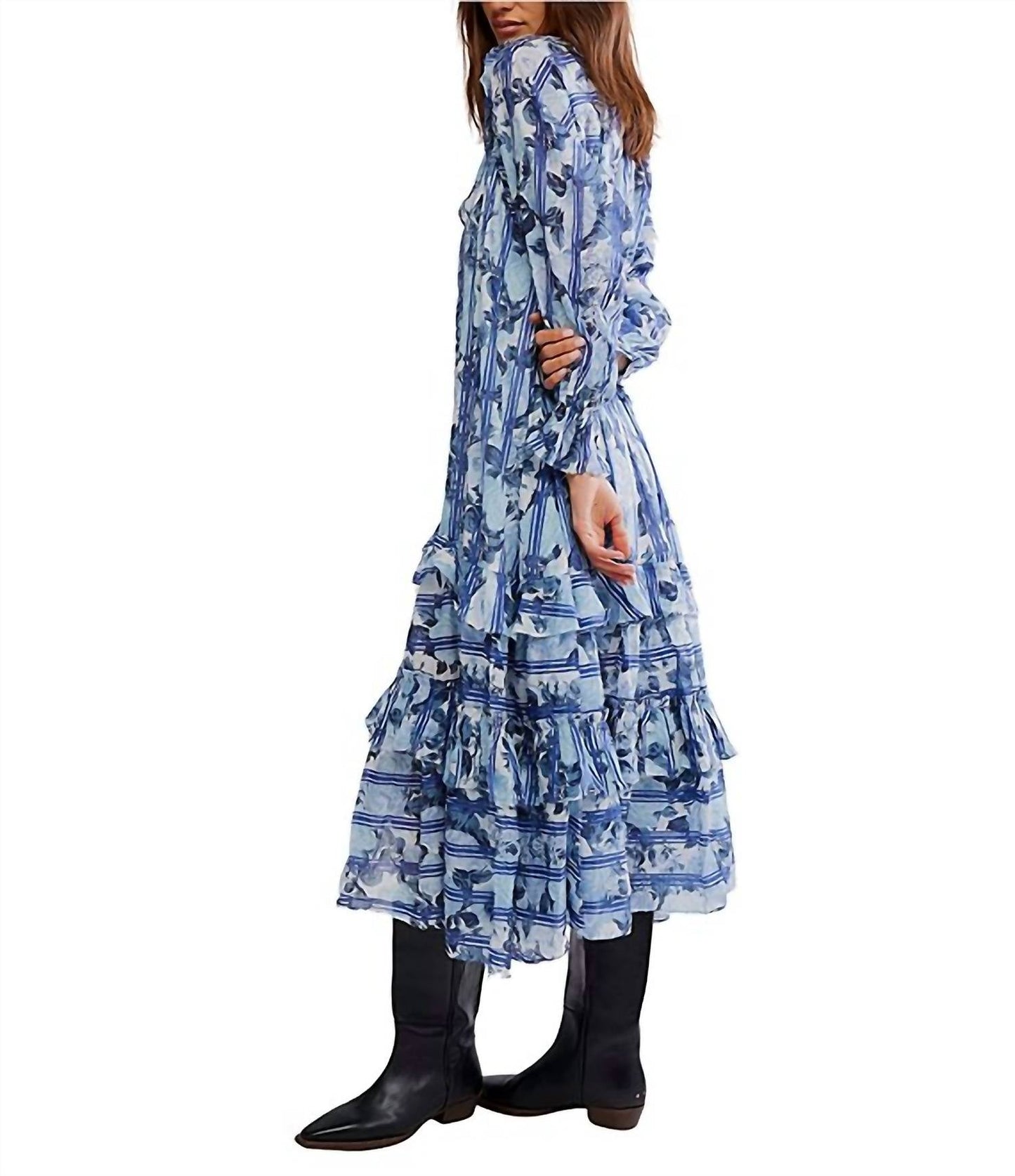 Free People - Garden Wonders Tiered Midi Dress