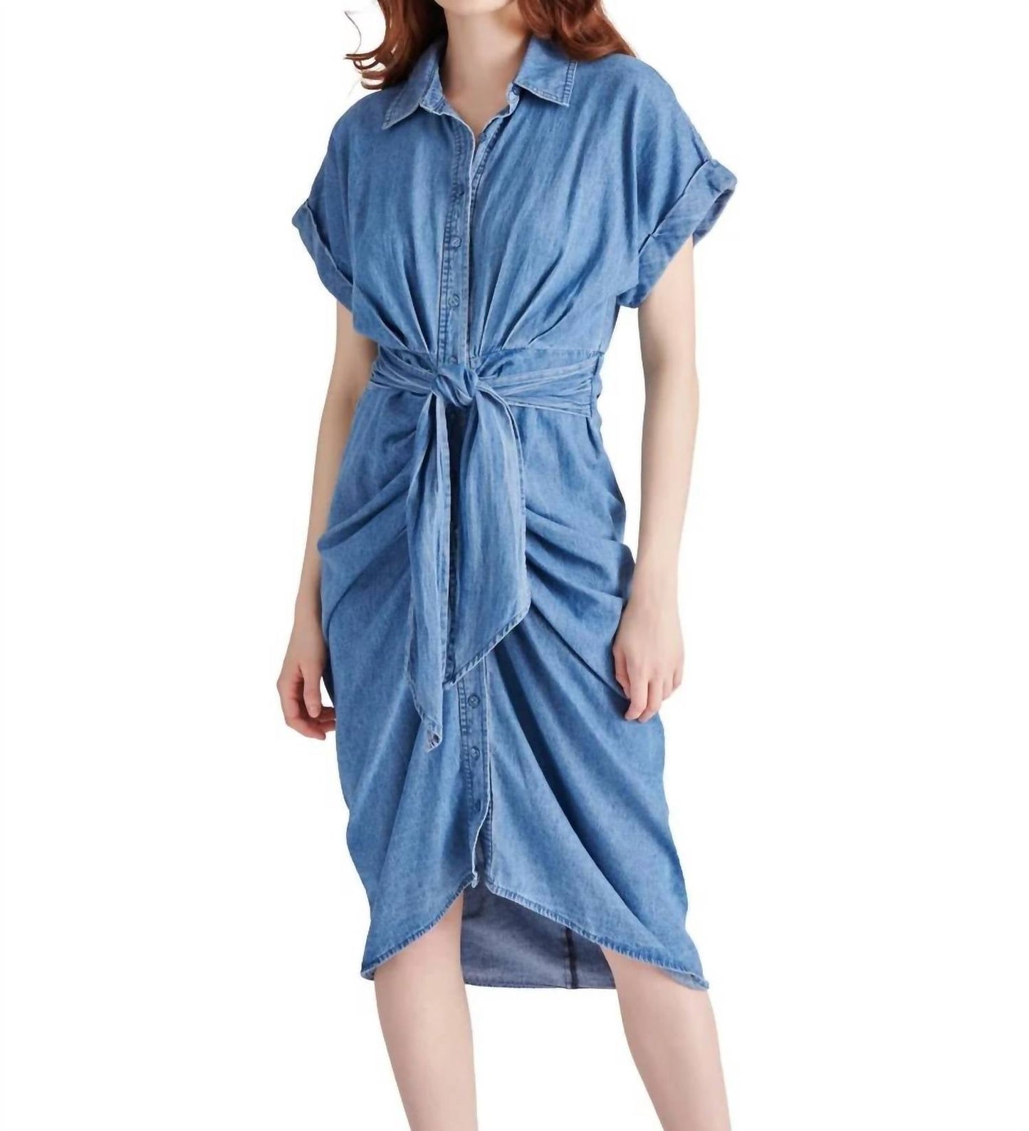 Steve Madden - Tori Tie Front Midi Dress
