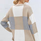 Esley Collection - Squares printing knit sweater top