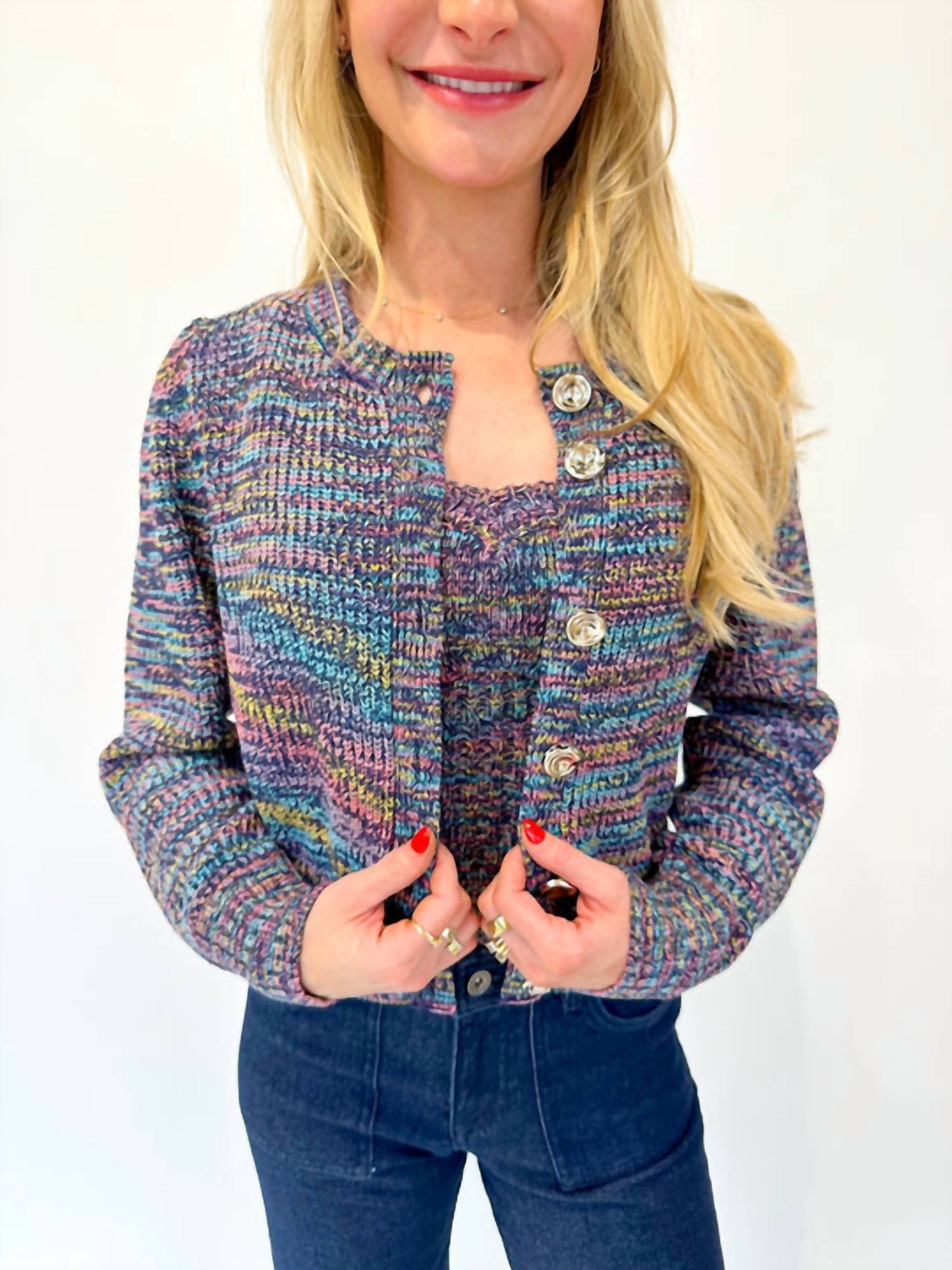 Allison New York - Gia Spacedyed Cardigan