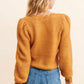 525 America - America Cable Knit V-neck Cardigan