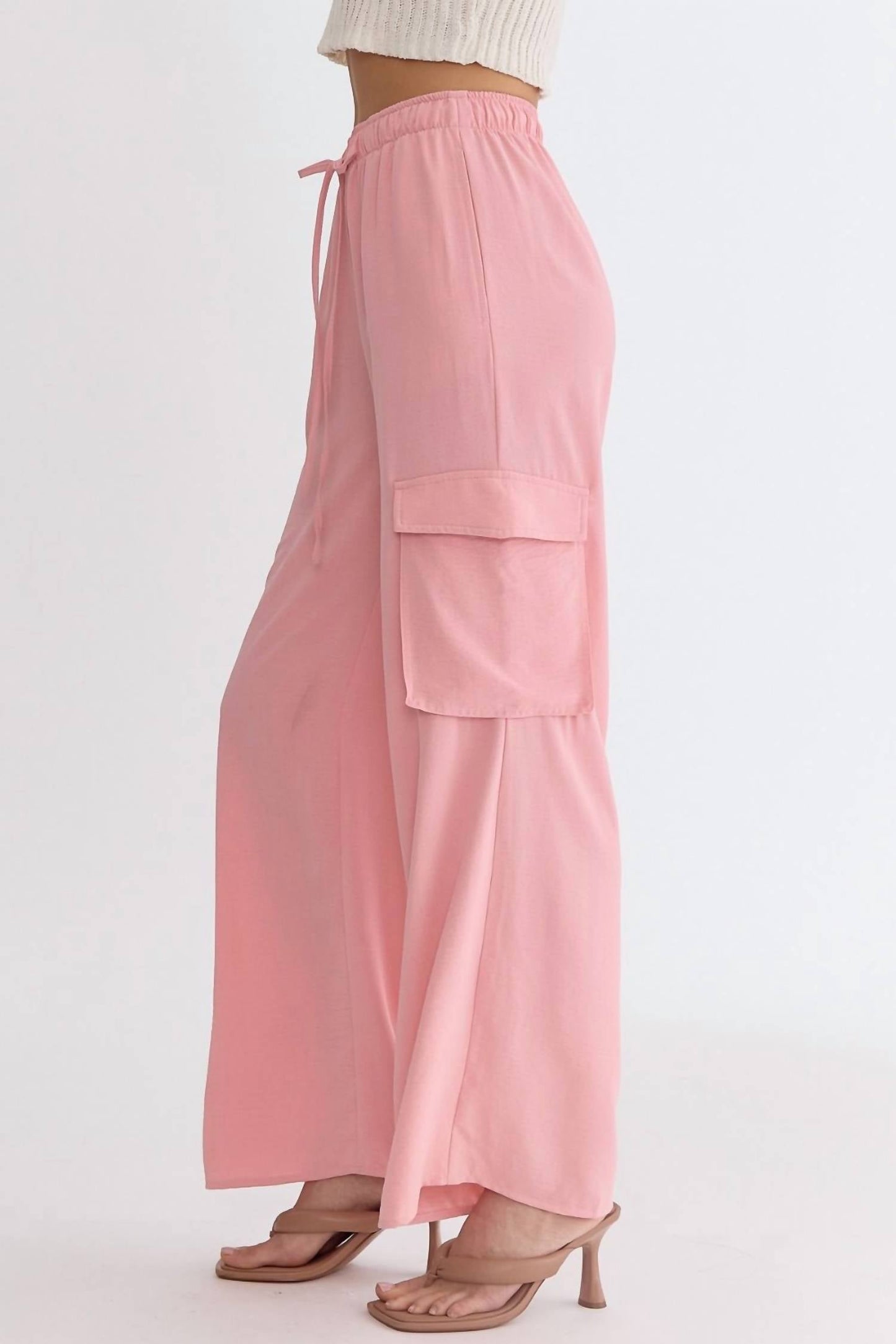 Entro - High Waisted Cargo Pants