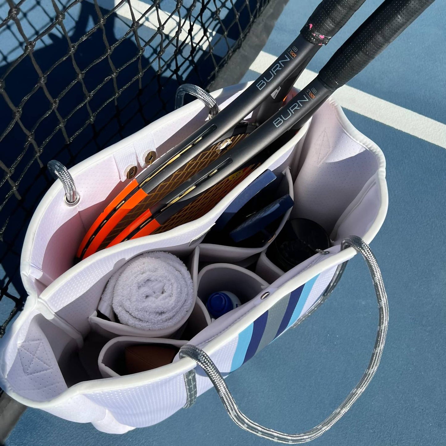 Five Love - Women Courtside Large Tennis Racket Tote Bag