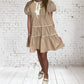 Entro - Women's Pintuck Bubble Dress