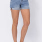 Judy Blue - High Waisted Two-tone Yoke Shorts