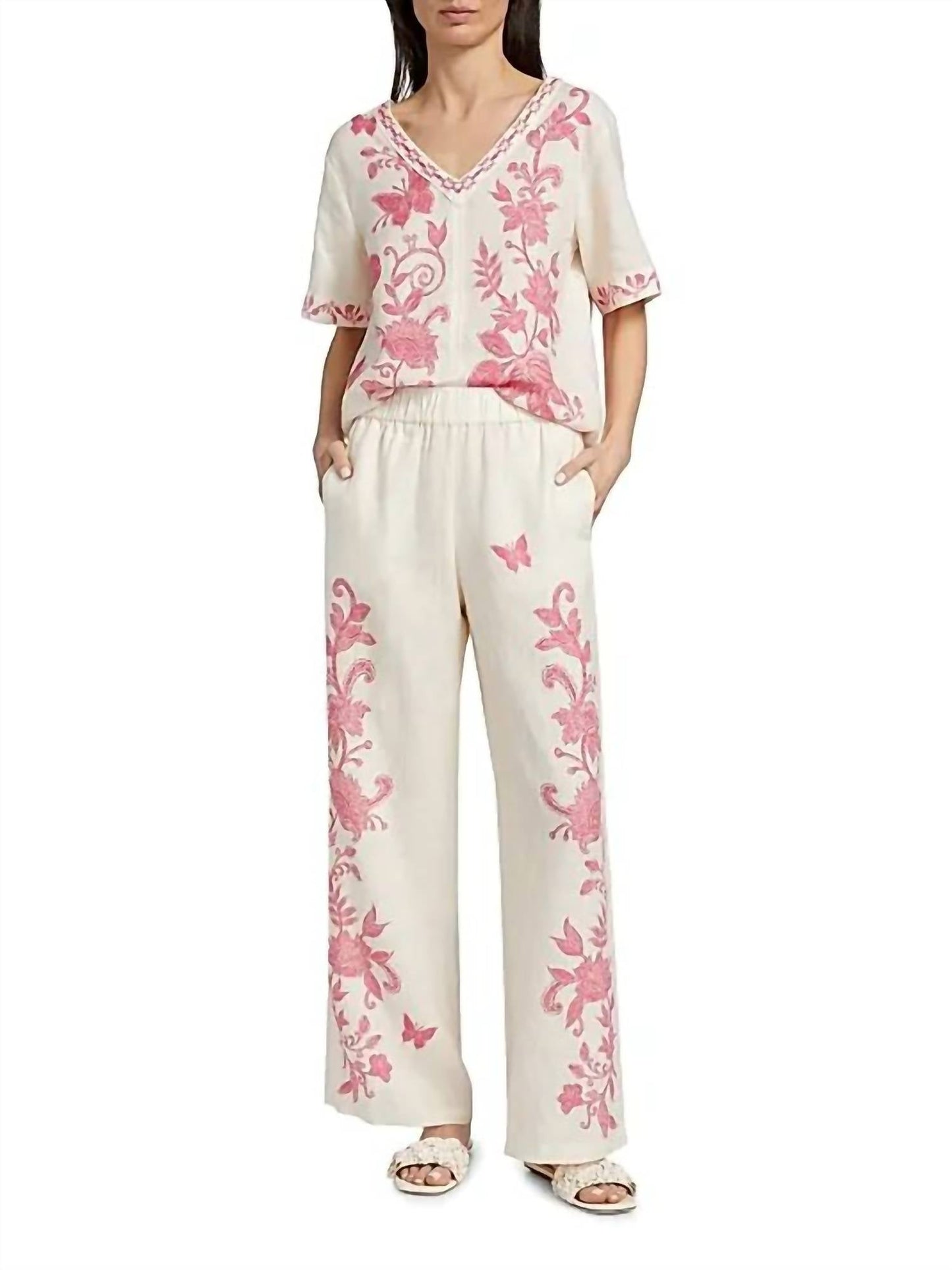 Johnny Was - ALYCIA LINEN PANT