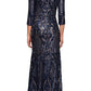 Alex Evenings - Sequin 3/4 Sleeve Mermaid Dress