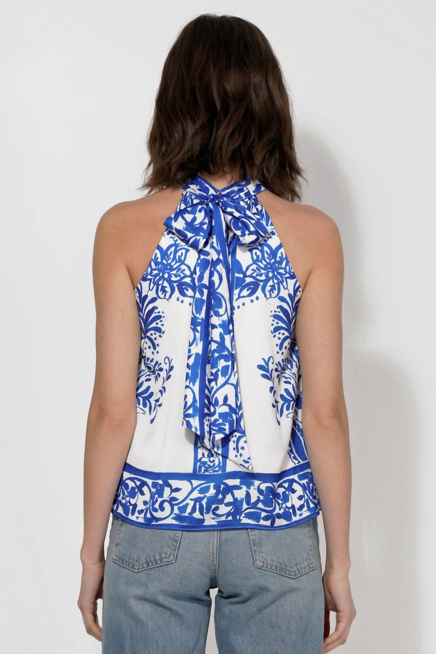 Adelyn Rae - Logan Print Halter Top