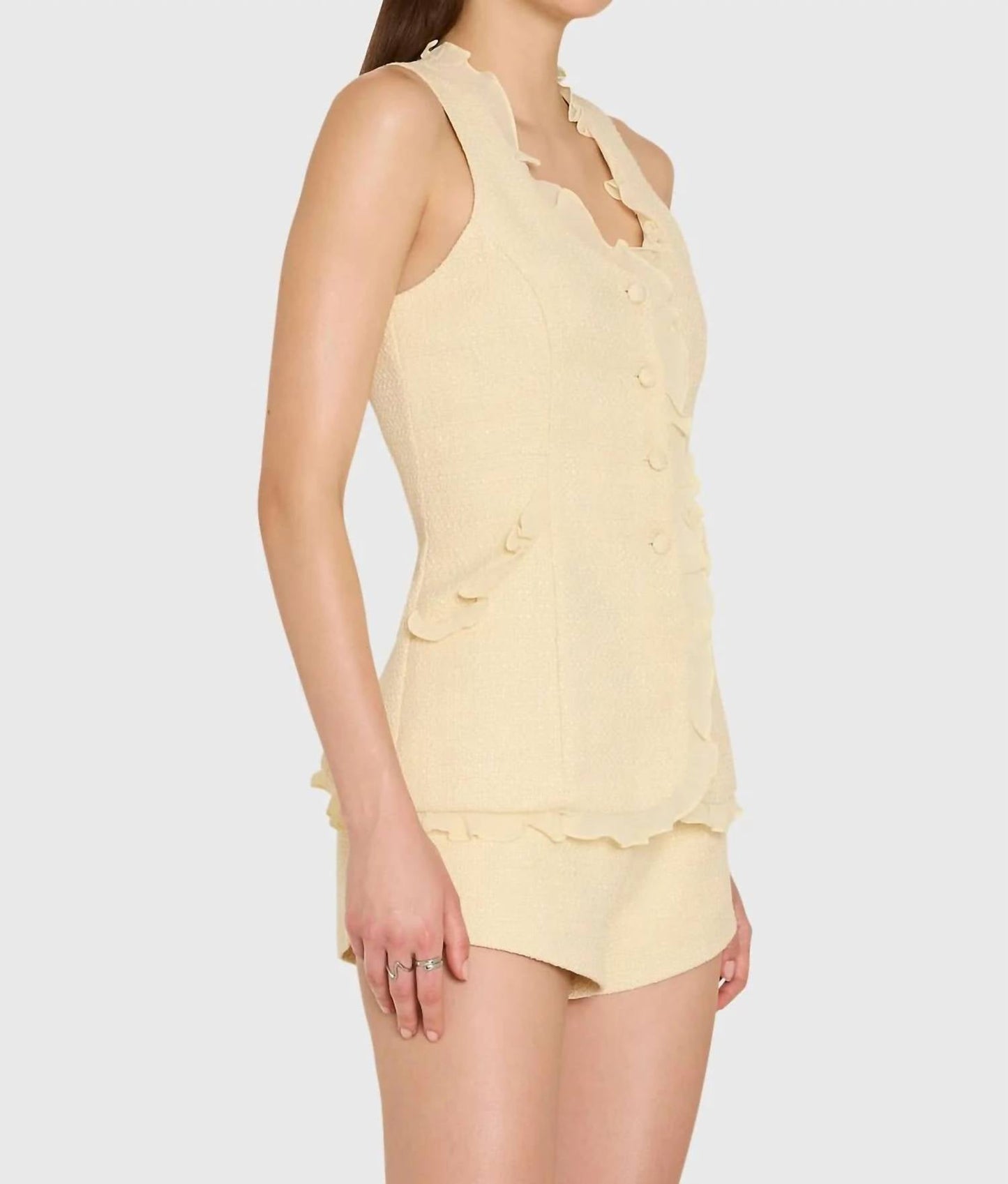 Amanda Uprichard - Kya Ruffle Top