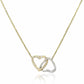 Diana M Jewels - 0.35 Cts Double Heart Diamond Pendant