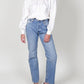 Frame - Foldover Mock Neck Blouse