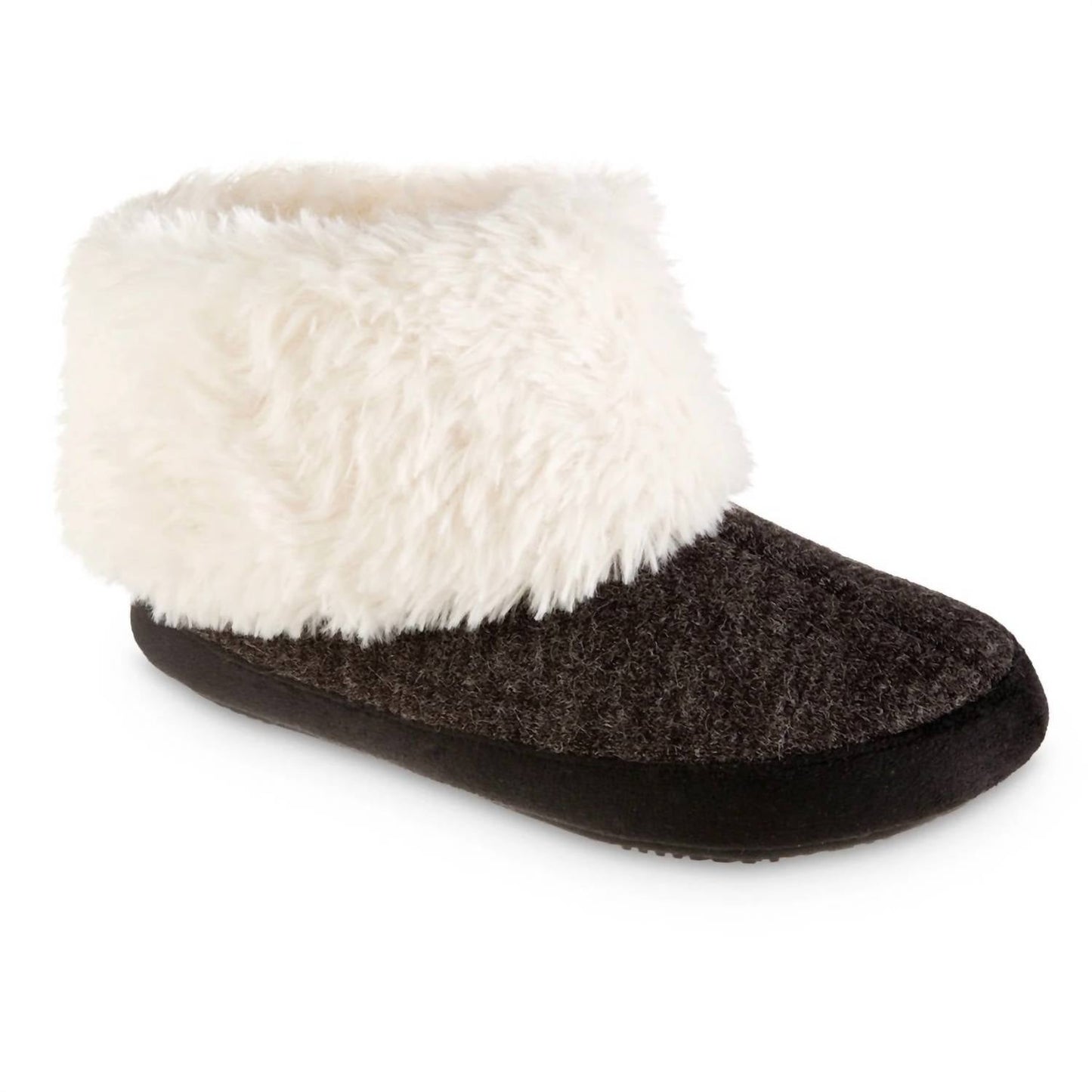 Isotoner - Women's Heather Knit Marisol Boot ECO Comfort Slipper