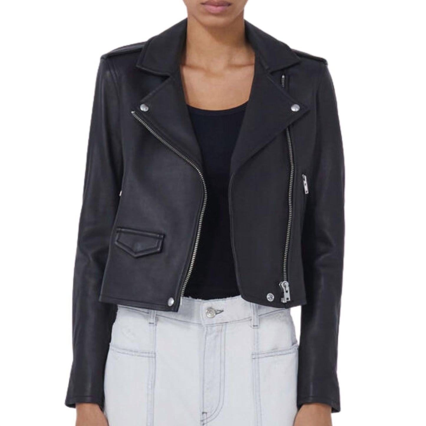 इरो - ऐशविल लेदर बाइकर जैकेट