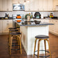 Torus Long Industrial Pendant with Clear Glass by LumiSource