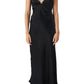 Bardot Lili Satin Slipdress in Black  Size 4