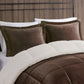 King Plush to Sherpa Down Alternative Comforter Set