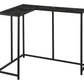 Corner Accent Console Table For Entryway, Unique L-Shaped Design