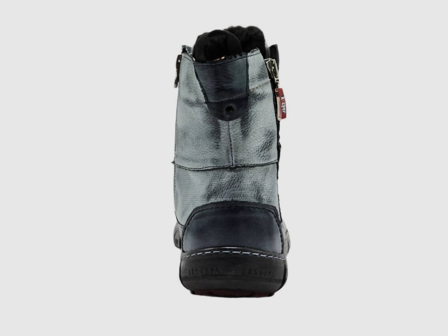 Kcr Group - Women's Action Thick Fur-lined Zip-up Leather Boots