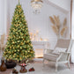 7ft Pre-Lit PVC Christmas Tree with 400 UL Lights, Auto-Unfold Memory Wire, Easy Assembly