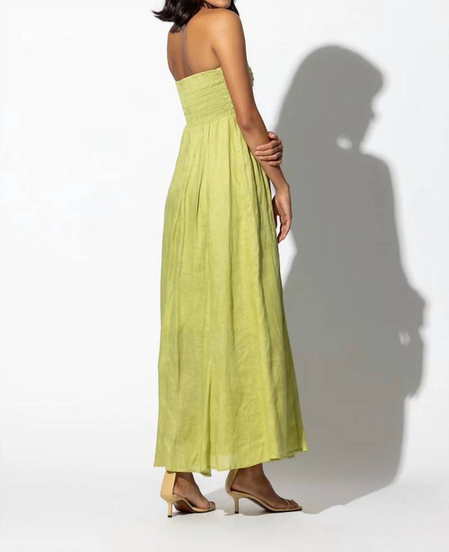 Lusana - Talia Linen Maxi Dress