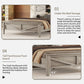 3-Pieces Bedroom Set Queen Size Farmhouse Platform Bed with Storage Headboard and Charging Station