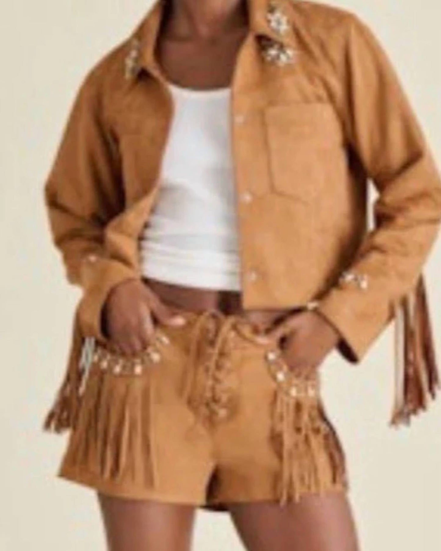 Steve Madden - Cheyenne Fringe Shorts